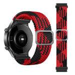 Verstellbares geflochtenes Nylon-Elastik-Ersatzarmband, für Samsung Galaxy Watch Active2 40 mm, für Samsung Galaxy Watch Active, für Samsung Galaxy Watch Active2 44 mm