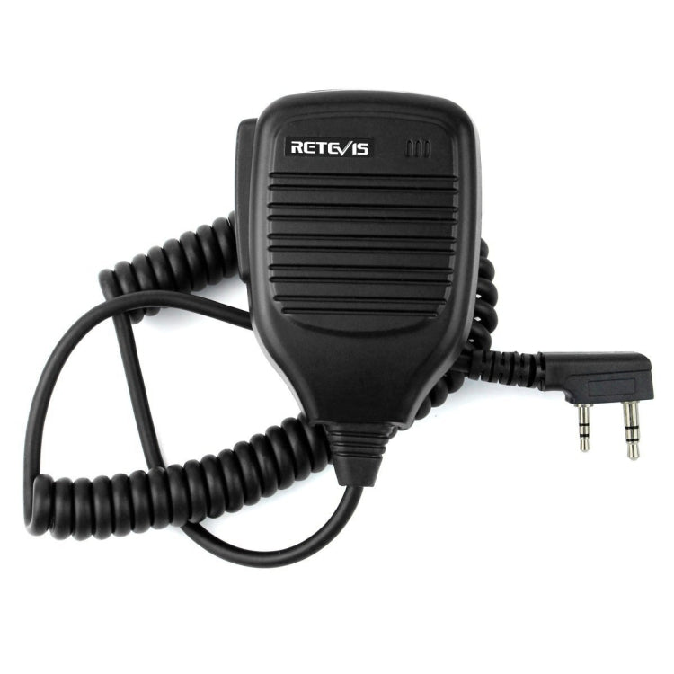 RETEVIS C9001 Handmikrofon mit PTT-Taste und 2-Pin-Stecker, C9001