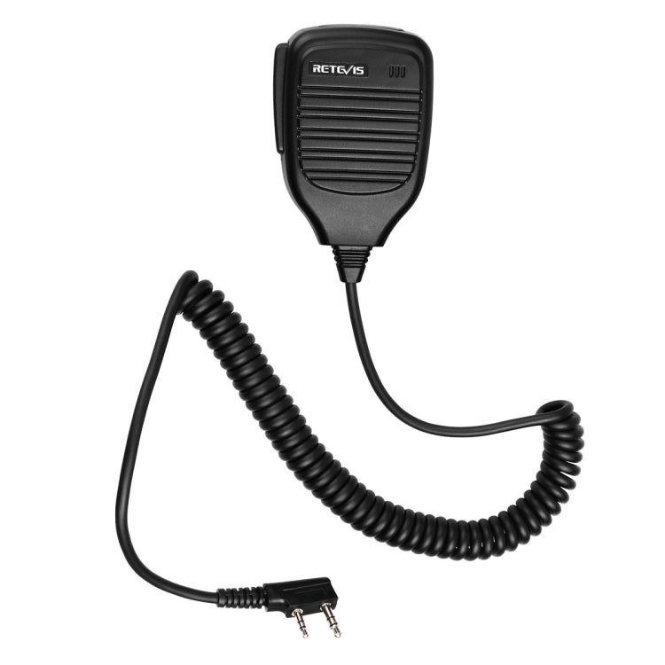 RETEVIS C9001 Handmikrofon mit PTT-Taste und 2-Pin-Stecker, C9001