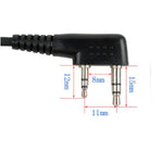RETEVIS C9001 Handmikrofon mit PTT-Taste und 2-Pin-Stecker, C9001