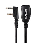RETEVIS C9003 2 Pin PTT Speaker Microphone Acoustic Tube In-ear Earpiece, C9003