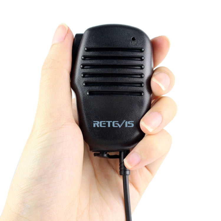 RETEVIS C9021A 2-poliges Hand-PTT-Lautsprechermikrofon, HK008