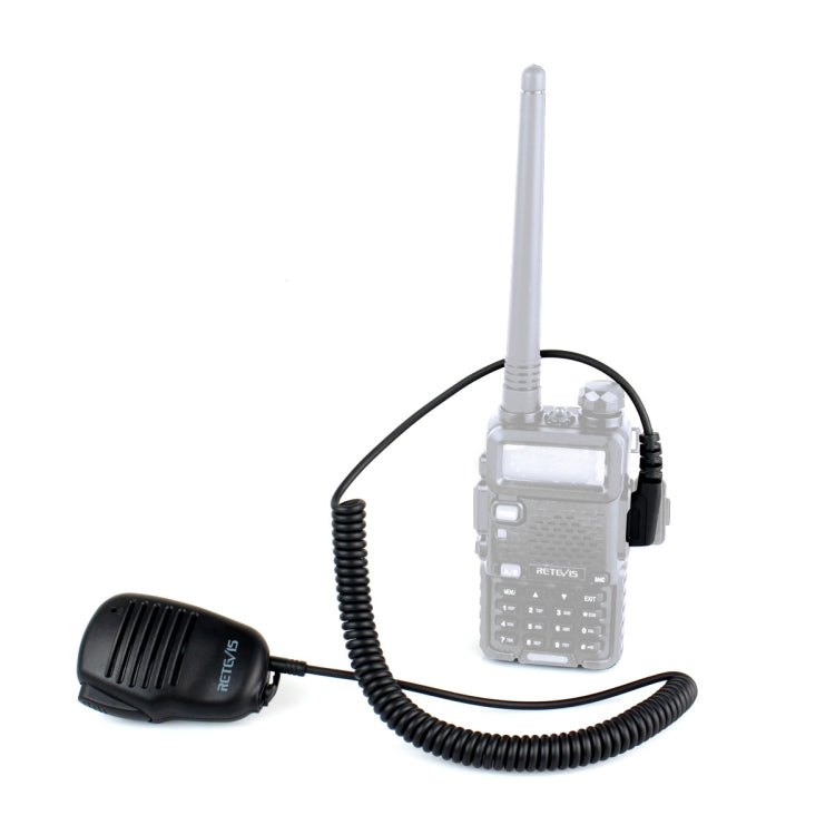 RETEVIS C9021A 2-poliges Hand-PTT-Lautsprechermikrofon, HK008
