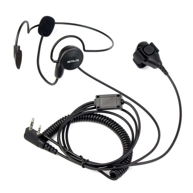 RETEVIS K-C2F 2-Pin PTT Finger-Ohrhörer Mikrofon für H-777/RT-5R/ 888s/UV5R, K-C2F