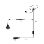 RETEVIS K-C2F 2-Pin PTT Finger-Ohrhörer Mikrofon für H-777/RT-5R/ 888s/UV5R, K-C2F