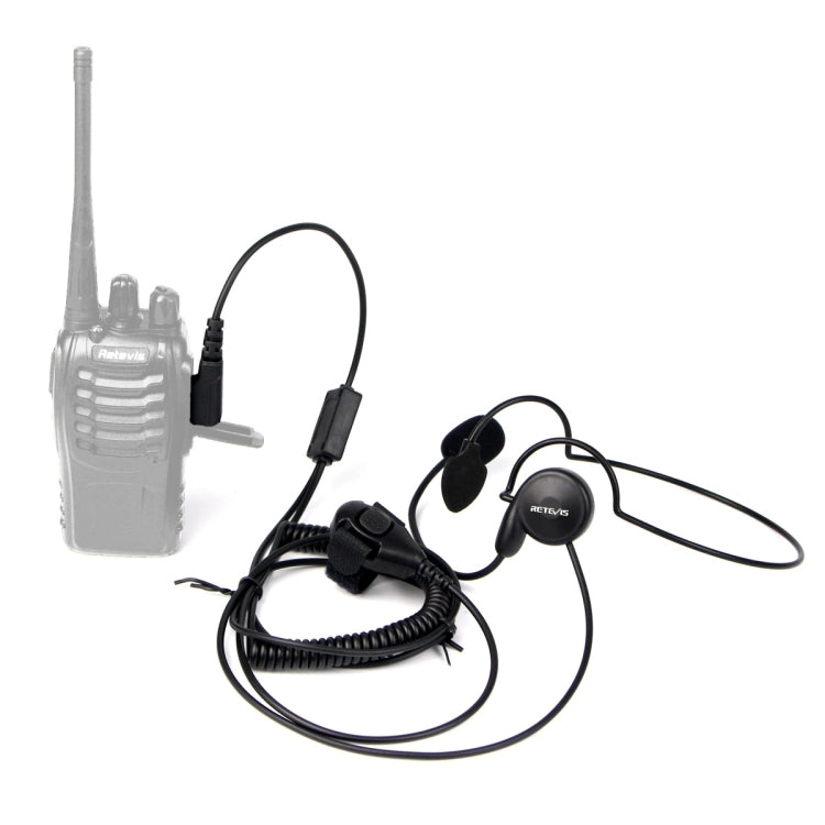 RETEVIS K-C2F 2-Pin PTT Finger-Ohrhörer Mikrofon für H-777/RT-5R/ 888s/UV5R, K-C2F