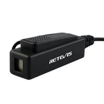 RETEVIS R-1M21 Zweidraht Großes PTT Akustikschlauch Ohrhörer Mikrofon für Motorola XPR6000/XPR6550/DP4800/DP4801, R-1M21