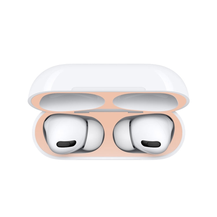 Für Apple AirPods Pro kabellose Kopfhörer Schutzhülle Metall-Schutzaufkleber, Für Apple AirPods Pro