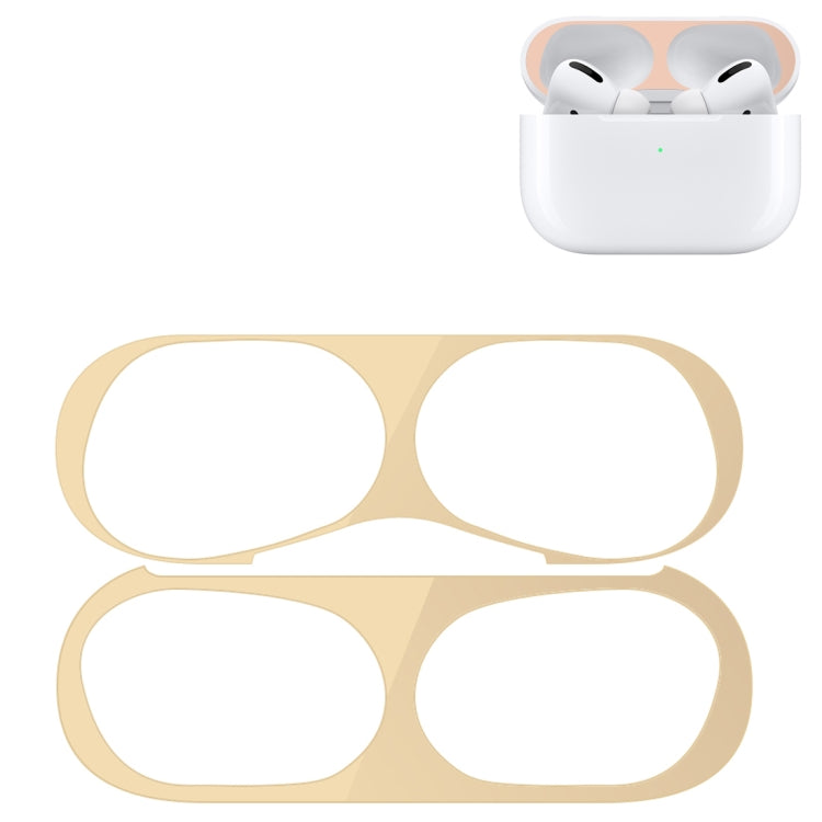 Für Apple AirPods Pro kabellose Kopfhörer Schutzhülle Metall-Schutzaufkleber, Für Apple AirPods Pro