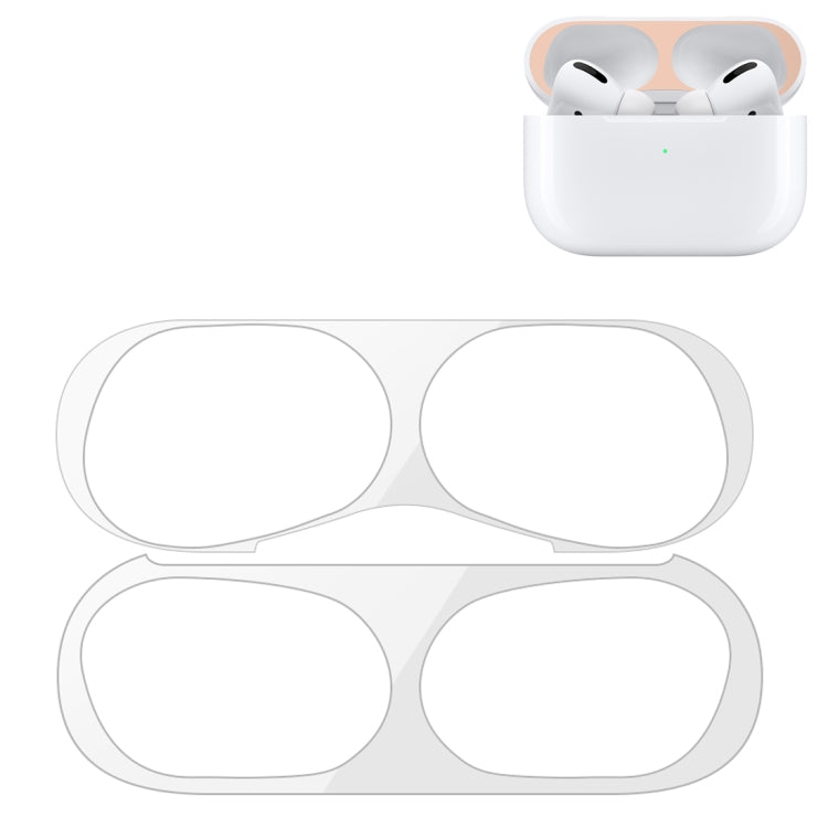 Für Apple AirPods Pro kabellose Kopfhörer Schutzhülle Metall-Schutzaufkleber, Für Apple AirPods Pro