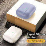 For Apple AirPods Pro Ultra-thin Liquid Silicone Wireless Earphone Protective Case