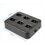 RETEVIS RTC777 Sechsfach Walkie Talkie Ladegerät für Retevis H777, RTC777 AU Stecker, RTC777 US Stecker, RTC777 EU Stecker, RTC777 UK Stecker