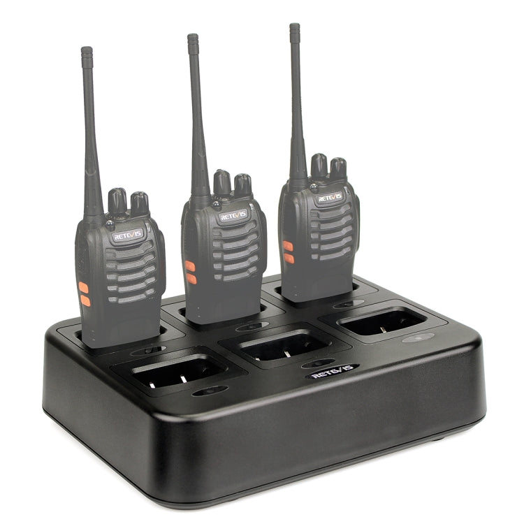 RETEVIS RTC777 Sechsfach Walkie Talkie Ladegerät für Retevis H777, RTC777 AU Stecker, RTC777 US Stecker, RTC777 EU Stecker, RTC777 UK Stecker