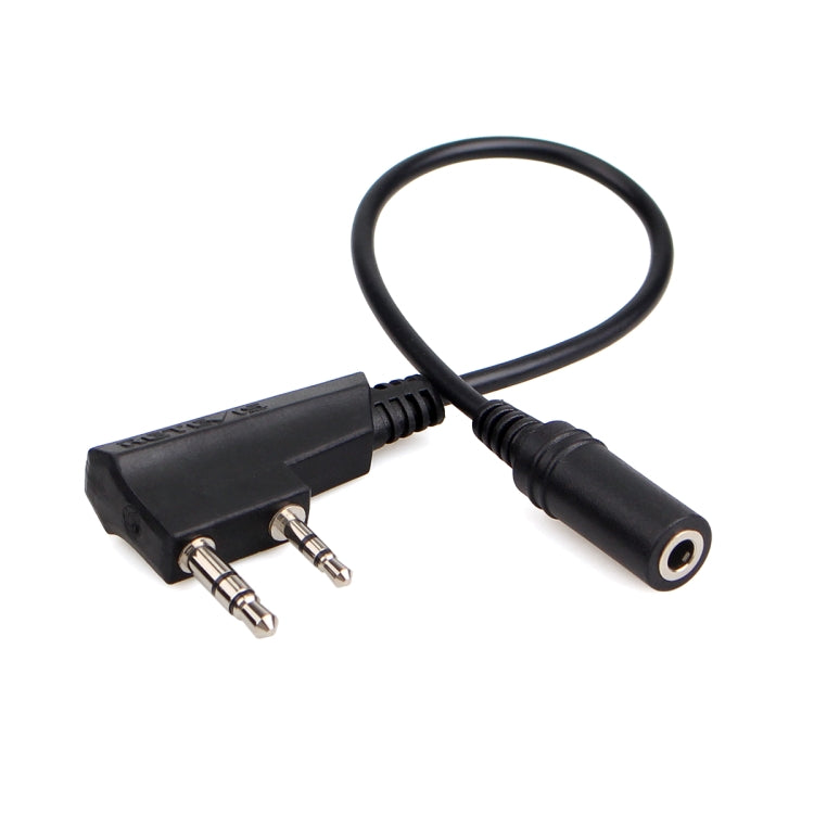 RETEVIS TCK01 Kenwood 2-Pin zu 3,5mm weibliches Handy-Audio-Ohrhörer-Übertragungskabel für RT21/RT22/RT24/RT7/RT27/H777, TCK01