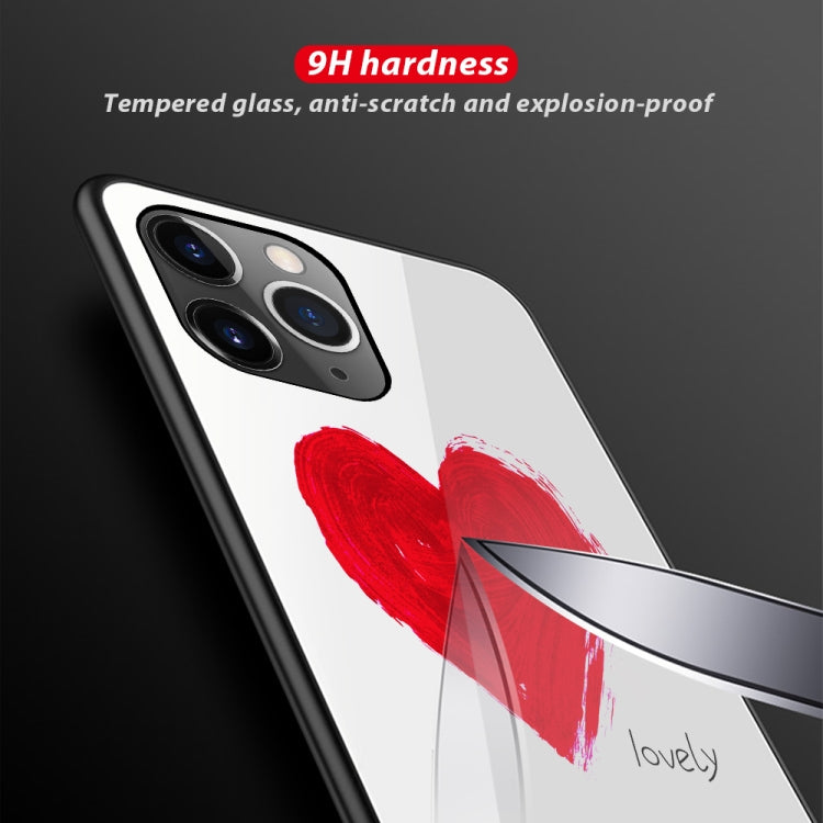 Colorful Painted Glass Case, For iPhone 11, For iPhone 11 Pro, For iPhone 11 Pro Max