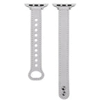 Ersatzarmband aus Leder mit Doppelnagelverschluss, passend für Apple Watch Series 7 (41 mm), 6, SE, 5 und 4 (40 mm) sowie für Apple Watch Series 7 (45 mm), 6, SE, 5 und 4 (44 mm).