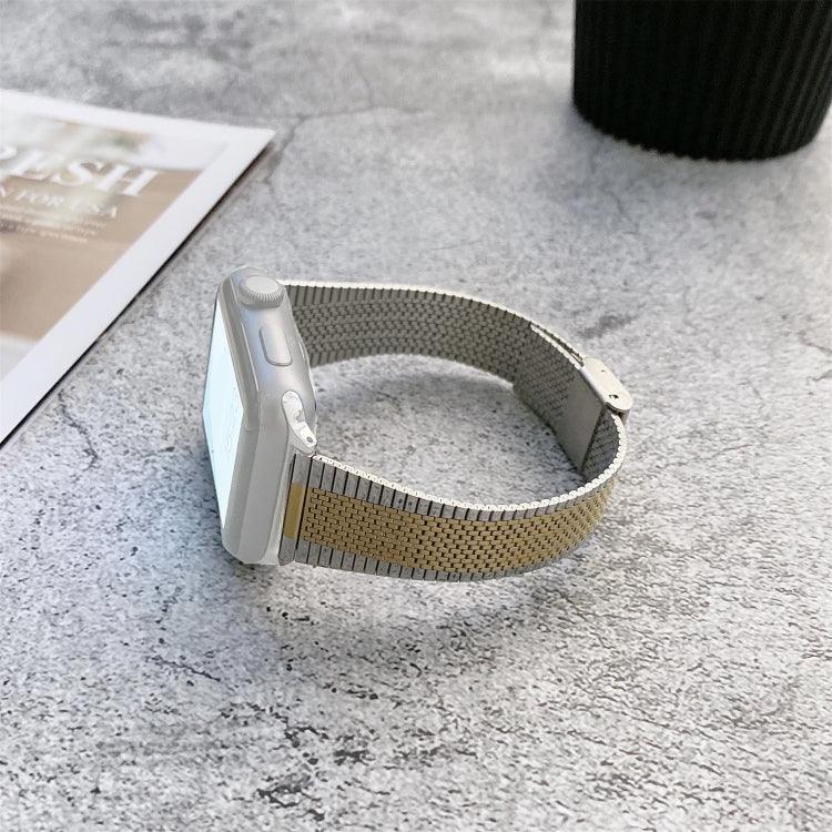 Edelstahl-Ersatzarmband mit Dornschließe, passend für Apple Watch Series 7 (41 mm), 6, SE, 5 und 4 (40 mm) sowie für Apple Watch Series 7 (45 mm), 6, SE, 5 und 4 (44 mm).