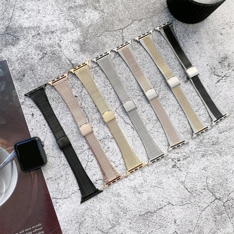 Edelstahl-Ersatzarmband mit Dornschließe, passend für Apple Watch Series 7 (41 mm), 6, SE, 5 und 4 (40 mm) sowie für Apple Watch Series 7 (45 mm), 6, SE, 5 und 4 (44 mm).