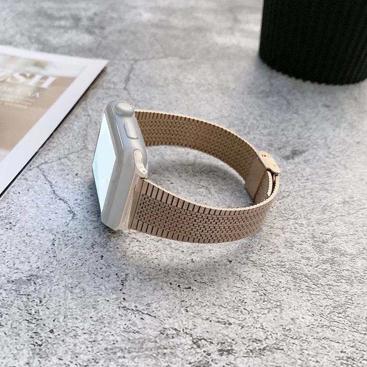 Edelstahl-Ersatzarmband mit Dornschließe, passend für Apple Watch Series 7 (41 mm), 6, SE, 5 und 4 (40 mm) sowie für Apple Watch Series 7 (45 mm), 6, SE, 5 und 4 (44 mm).