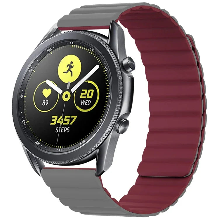 Universelles magnetisches Silikon-Ersatzarmband, 20 mm, 22 mm, 20 mm für Samsung Smartwatch, 22 mm für Samsung Smartwatch