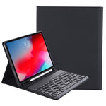 Y-C11B 2021 Abnehmbare Bonbonfarbene Hautstruktur Rundtasten Bluetooth Tastatur Lederhülle mit Stifthalter & Ständer, Für iPad Pro 11 2021 / Air4 / Air5 / Pro 11