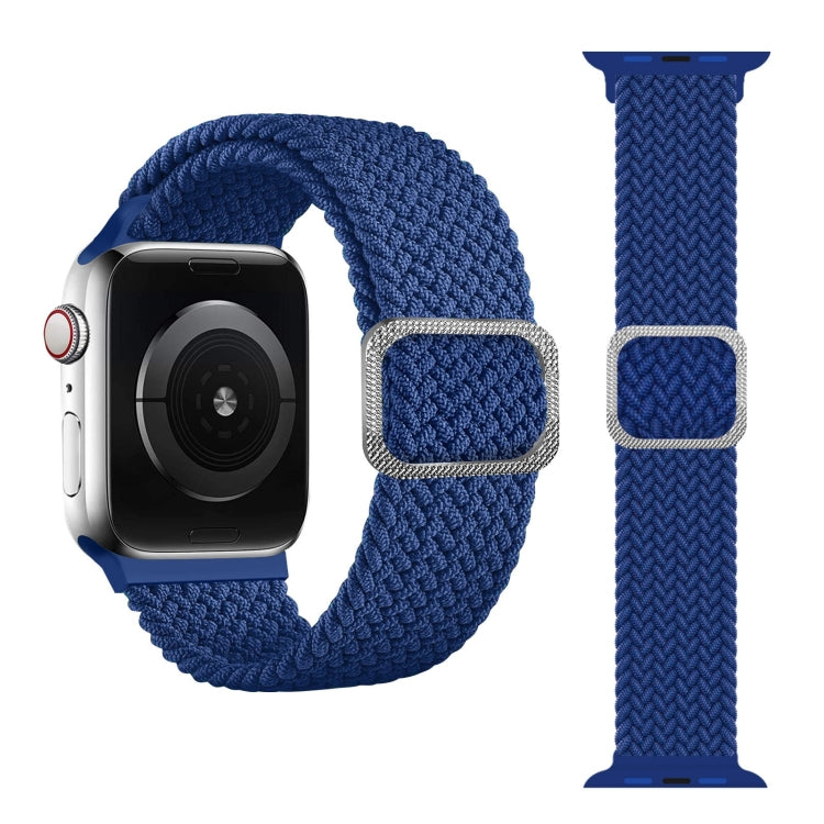 Geflochtenes Elastisches Schnallenarmband für Apple Watch Series 9&8&7 41mm / SE 3&SE 2&6&SE&5&4 40mm / 3&2&1 38mm (Regenbogenfarbe), Für Apple Watch Series 8&7 41mm / SE 2&6&SE&5&4 40mm / 3&2&1 38mm
