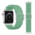 Geflochtenes Elastisches Schnallenarmband für Apple Watch Series 9&8&7 41mm / SE 3&SE 2&6&SE&5&4 40mm / 3&2&1 38mm (Regenbogenfarbe), Für Apple Watch Series 8&7 41mm / SE 2&6&SE&5&4 40mm / 3&2&1 38mm