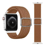 Geflochtenes Elastisches Schnallenarmband für Apple Watch Series 9&8&7 41mm / SE 3&SE 2&6&SE&5&4 40mm / 3&2&1 38mm (Regenbogenfarbe), Für Apple Watch Series 8&7 41mm / SE 2&6&SE&5&4 40mm / 3&2&1 38mm