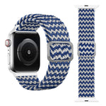 Geflochtenes Elastisches Schnallenarmband für Apple Watch Series 9&8&7 41mm / SE 3&SE 2&6&SE&5&4 40mm / 3&2&1 38mm (Regenbogenfarbe), Für Apple Watch Series 8&7 41mm / SE 2&6&SE&5&4 40mm / 3&2&1 38mm