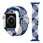 Geflochtenes Elastisches Schnallenarmband für Apple Watch Series 9&8&7 41mm / SE 3&SE 2&6&SE&5&4 40mm / 3&2&1 38mm (Regenbogenfarbe), Für Apple Watch Series 8&7 41mm / SE 2&6&SE&5&4 40mm / 3&2&1 38mm