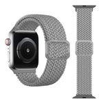 Geflochtenes Elastisches Schnallenarmband für Apple Watch Series 9&8&7 41mm / SE 3&SE 2&6&SE&5&4 40mm / 3&2&1 38mm (Regenbogenfarbe), Für Apple Watch Series 8&7 41mm / SE 2&6&SE&5&4 40mm / 3&2&1 38mm