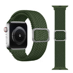 Geflochtenes Elastisches Schnallenarmband für Apple Watch Series 9&8&7 41mm / SE 3&SE 2&6&SE&5&4 40mm / 3&2&1 38mm (Regenbogenfarbe), Für Apple Watch Series 8&7 41mm / SE 2&6&SE&5&4 40mm / 3&2&1 38mm