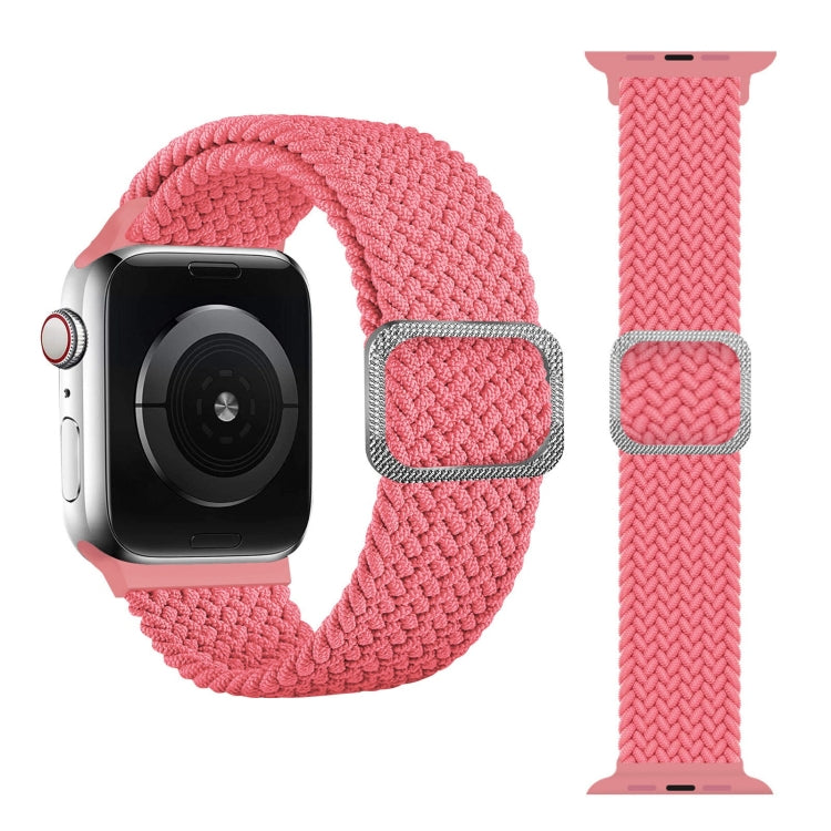Geflochtenes Elastisches Schnallenarmband für Apple Watch Series 9&8&7 41mm / SE 3&SE 2&6&SE&5&4 40mm / 3&2&1 38mm (Regenbogenfarbe), Für Apple Watch Series 8&7 41mm / SE 2&6&SE&5&4 40mm / 3&2&1 38mm