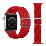 Geflochtenes Elastisches Schnallenarmband für Apple Watch Series 9&8&7 41mm / SE 3&SE 2&6&SE&5&4 40mm / 3&2&1 38mm (Regenbogenfarbe), Für Apple Watch Series 8&7 41mm / SE 2&6&SE&5&4 40mm / 3&2&1 38mm