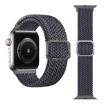 Geflochtenes Elastisches Schnallenarmband für Apple Watch Series 9&8&7 41mm / SE 3&SE 2&6&SE&5&4 40mm / 3&2&1 38mm (Regenbogenfarbe), Für Apple Watch Series 8&7 41mm / SE 2&6&SE&5&4 40mm / 3&2&1 38mm