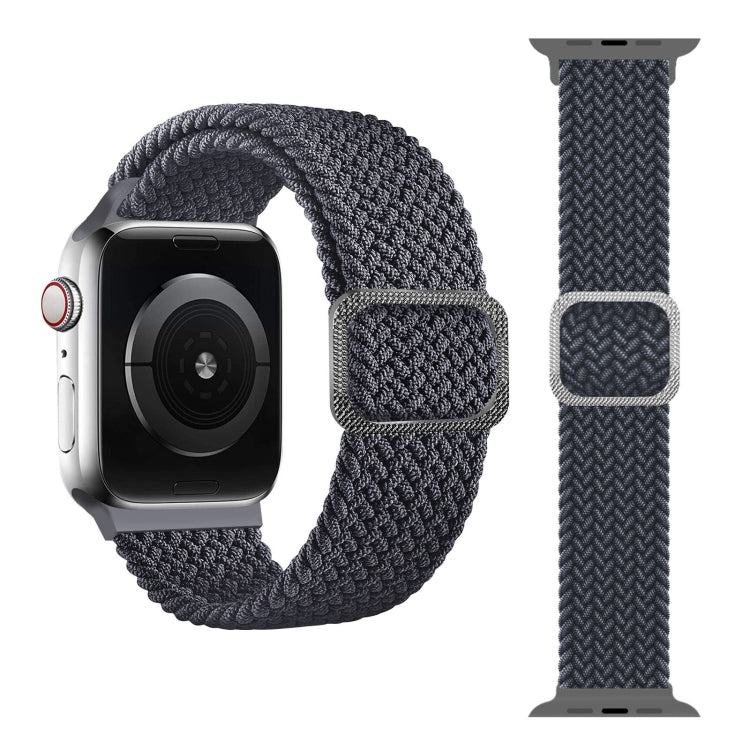 Geflochtenes Elastisches Schnallenarmband für Apple Watch Series 9&8&7 41mm / SE 3&SE 2&6&SE&5&4 40mm / 3&2&1 38mm (Regenbogenfarbe), Für Apple Watch Series 8&7 41mm / SE 2&6&SE&5&4 40mm / 3&2&1 38mm