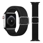 Geflochtenes Elastisches Schnallenarmband für Apple Watch Series 9&8&7 41mm / SE 3&SE 2&6&SE&5&4 40mm / 3&2&1 38mm (Regenbogenfarbe), Für Apple Watch Series 8&7 41mm / SE 2&6&SE&5&4 40mm / 3&2&1 38mm