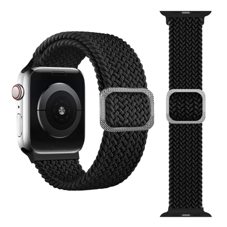 Geflochtenes Elastisches Schnallenarmband für Apple Watch Series 9&8&7 41mm / SE 3&SE 2&6&SE&5&4 40mm / 3&2&1 38mm (Regenbogenfarbe), Für Apple Watch Series 8&7 41mm / SE 2&6&SE&5&4 40mm / 3&2&1 38mm