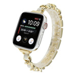 Kleines Taillen-Sieben-Perlen-Edelstahlarmband für Apple Watch Series 6 & SE &, für Apple Watch Ultra 49mm / Series 8&7 45mm / SE 2&6&SE&5&4 44mm / 3&2&1 42mm, für Apple Watch Series 8&7 41mm / SE 2&6&SE&5&4 40mm / 3&2&1 38mm