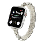 Kleines Taillen-Sieben-Perlen-Edelstahlarmband für Apple Watch Series 6 & SE &, für Apple Watch Ultra 49mm / Series 8&7 45mm / SE 2&6&SE&5&4 44mm / 3&2&1 42mm, für Apple Watch Series 8&7 41mm / SE 2&6&SE&5&4 40mm / 3&2&1 38mm