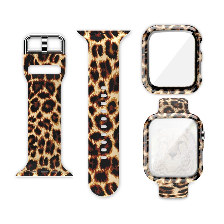 Silikon-Druck integriertes Ersatz-Uhrengehäuse-Armband, für Apple Watch Series 6 / 5 / 4 / Watch SE 44mm, für Apple Watch Series 6 / 5 / 4 / Watch SE 40mm, für Apple Watch Series 3 & 2 & 1 42mm