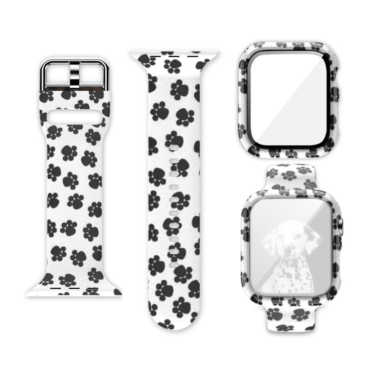 Silikon-Druck integriertes Ersatz-Uhrengehäuse-Armband, für Apple Watch Series 6 / 5 / 4 / Watch SE 44mm, für Apple Watch Series 6 / 5 / 4 / Watch SE 40mm, für Apple Watch Series 3 & 2 & 1 42mm