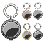 Copper Jewelry Style Shockproof Protective Cover Case with Keychain Hook Loop, For AirTag 2nd Gen / AirTag 1st Gen
