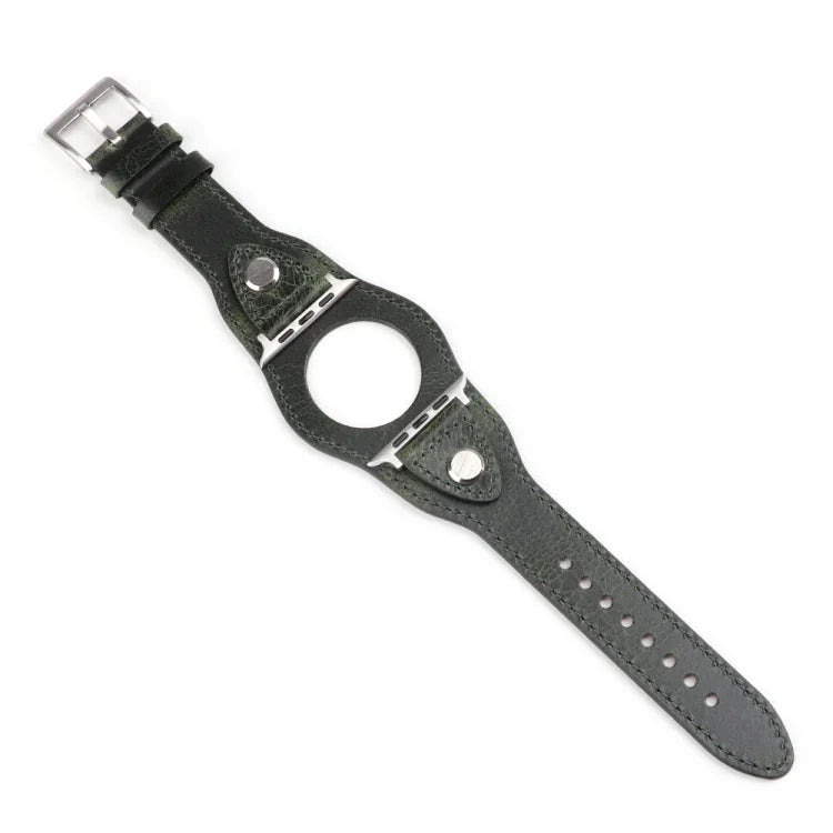 Ersatzarmband aus Leder für Apple Watch Series 7 (41 mm), Series 6, SE, Series 5 und Series 4 (40 mm) sowie Series 7 (45 mm), Series 6, SE, Series 5 und Series 4 (44 mm).