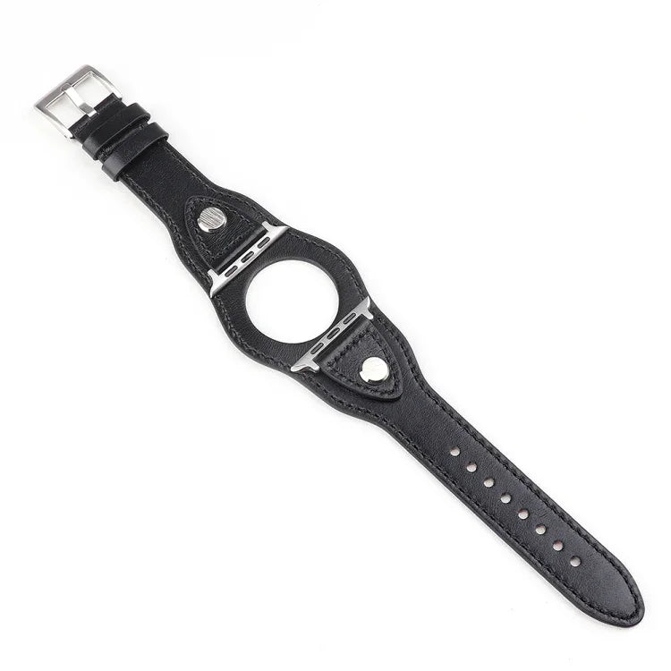Ersatzarmband aus Leder für Apple Watch Series 7 (41 mm), Series 6, SE, Series 5 und Series 4 (40 mm) sowie Series 7 (45 mm), Series 6, SE, Series 5 und Series 4 (44 mm).