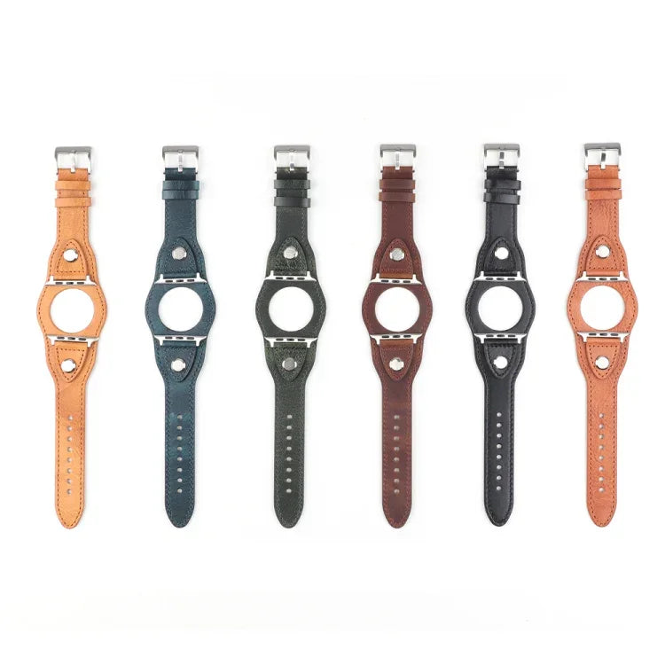 Ersatzarmband aus Leder für Apple Watch Series 7 (41 mm), Series 6, SE, Series 5 und Series 4 (40 mm) sowie Series 7 (45 mm), Series 6, SE, Series 5 und Series 4 (44 mm).