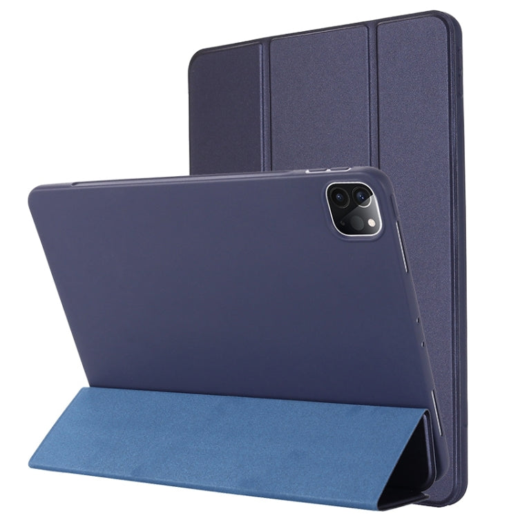 TPU Horizontal Flip Leather Case with Three-folding Holder For iPad Pro 11 (2021) / (2020), For iPad Pro 11 (2021) / (2020)