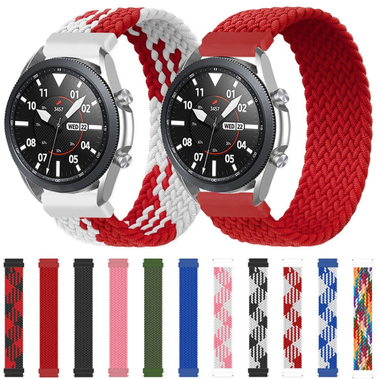 Für Samsung Galaxy Watch 46mm Verstellbares Nylon Geflochtenes Elastisches Ersatzarmband, 125mm, 135mm, 145mm, 155mm