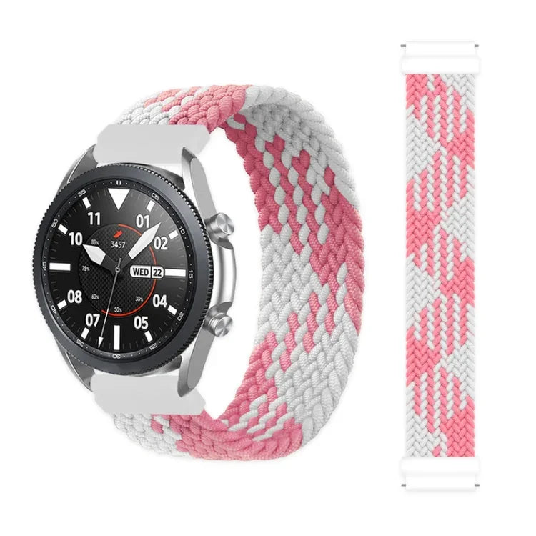 Für Samsung Galaxy Watch 3 45 mm verstellbares, elastisches Nylon-Ersatzarmband, 165 mm