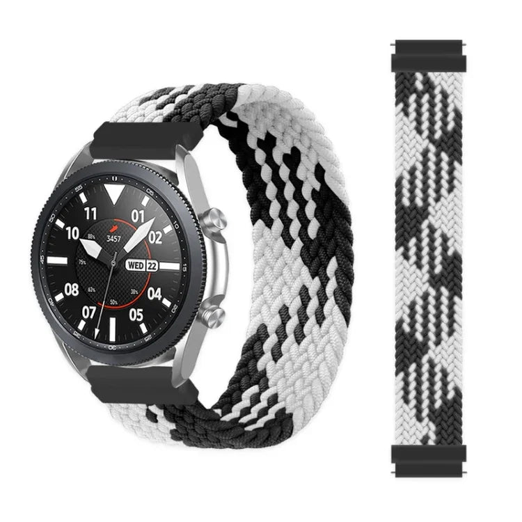 Für Samsung Galaxy Watch 3 45 mm verstellbares, elastisches Nylon-Ersatzarmband, 165 mm